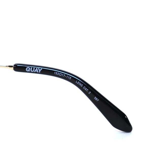 Quay Australia ON SET Shield Sunglasses - Brushed Gold/Camel Gradient - NWT - Picture 10 of 13